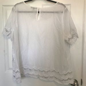 Lane Bryant Tops - Lane Bryant Lace Trim Blouse Lane Bryant Tops - Lane Bryant Lace Trim Blouse